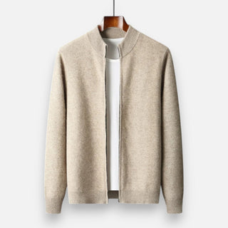 Maison Marlowe | Men’s Wool Blend Cardigan – Minimalist Open-Front Knit