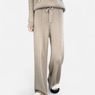Maison Marlowe | Women's Wool Knit Wide-Leg Lounge Trousers