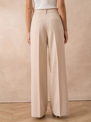 Maison Marlowe | High-Waisted Wide-Leg Trousers