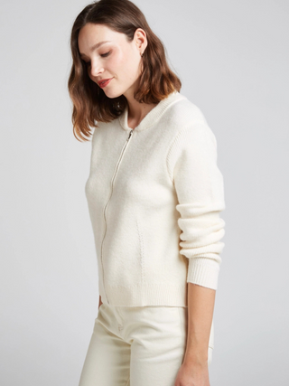 Maison Marlowe | Zip-Up Knit Cardigan – Slim Fit