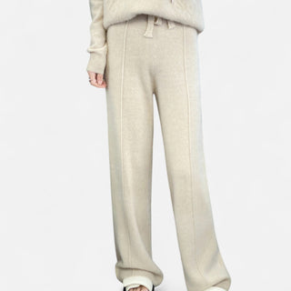 Maison Marlowe | Women's Wool Knit Wide-Leg Lounge Trousers