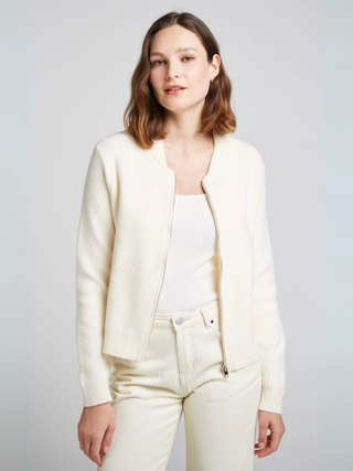 Maison Marlowe | Zip-Up Knit Cardigan – Slim Fit