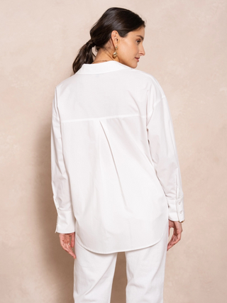 Maison Marlowe | Notched Collar Shirt – Relaxed Oversized Fit