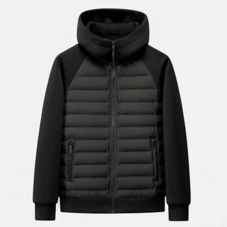 Maison Marlowe | Men’s Hybrid Hooded Jacket – Lightweight Quilted Zip-Up