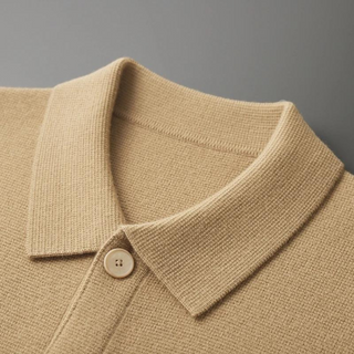 Maison Marlowe | Men’s Cashmere Wool Jacket – Button-Up with Classic Collar