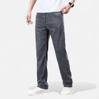 Maison Marlowe | Men’s Relaxed Straight-Leg Denim Trousers – Casual Jeans