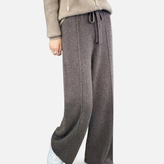 Maison Marlowe | Women's Wool Knit Wide-Leg Lounge Trousers