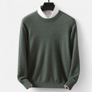 Maison Marlowe | Men’s Wool Blend Crewneck Sweater – Classic Lightweight Knit