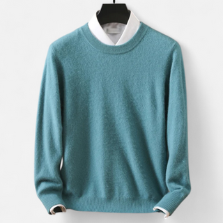 Maison Marlowe | Men’s Wool Blend Crewneck Sweater – Classic Lightweight Knit