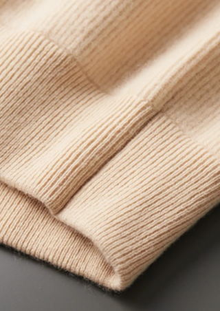 Maison Marlowe | Men’s Cashmere Wool Full Zip Cardigan – Ribbed Stand Collar