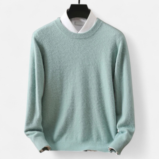 Maison Marlowe | Men’s Wool Blend Crewneck Sweater – Classic Lightweight Knit