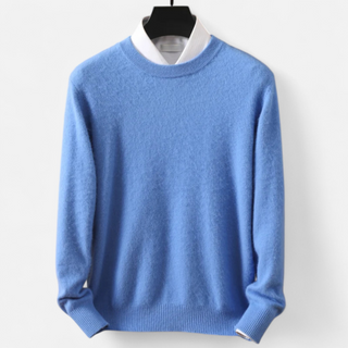 Maison Marlowe | Men’s Wool Blend Crewneck Sweater – Classic Lightweight Knit