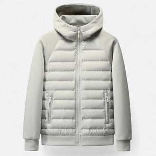 Maison Marlowe | Men’s Hybrid Hooded Jacket – Lightweight Quilted Zip-Up