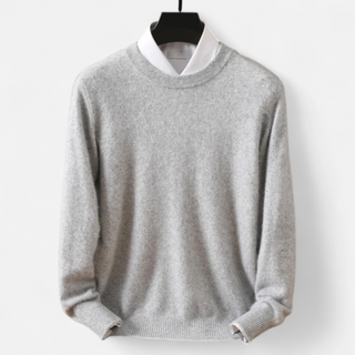 Maison Marlowe | Men’s Wool Blend Crewneck Sweater – Classic Lightweight Knit