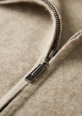 Maison Marlowe | Men’s Wool Zip Jacket – Minimalist Stand Collar