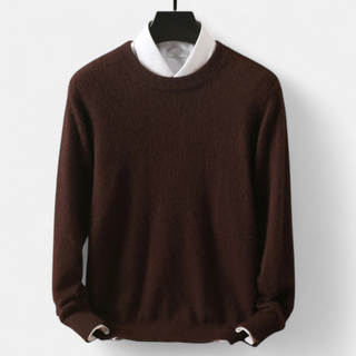 Maison Marlowe | Men’s Wool Blend Crewneck Sweater – Classic Lightweight Knit
