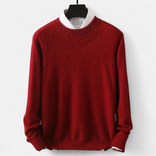 Maison Marlowe | Men’s Wool Blend Crewneck Sweater – Classic Lightweight Knit