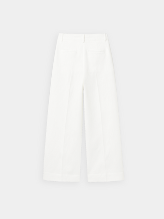Maison Marlowe | High-Waisted Wide-Leg Cotton Trousers – Tailored Classic Fit