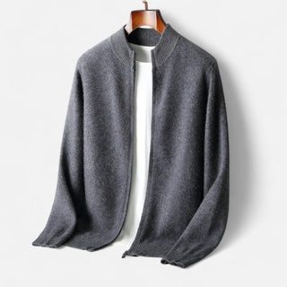 Maison Marlowe | Men’s Wool Blend Cardigan – Minimalist Open-Front Knit