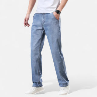 Maison Marlowe | Men’s Relaxed Straight-Leg Denim Trousers – Casual Jeans