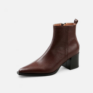 Maison Marlowe | Chelsea Boots with Pointed Toe and Square Block Heel