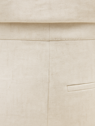 Maison Marlowe | Linen Blend Wide-Leg Trousers – Tailored High-Waist