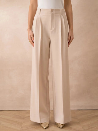 Maison Marlowe | High-Waisted Wide-Leg Trousers