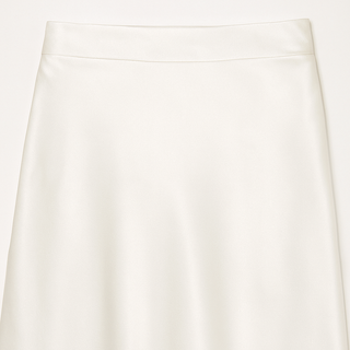 Maison Marlowe | Satin Midi Skirt – High-Waisted