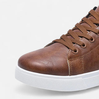 Maison Marlowe | Men’s Leather Low-Top Sneakers – Minimalist Everyday Design