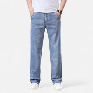 Maison Marlowe | Men’s Relaxed Straight-Leg Denim Trousers – Casual Jeans