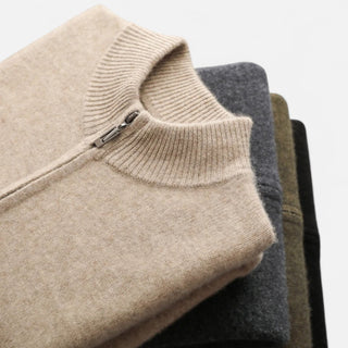 Maison Marlowe | Men’s Wool Blend Cardigan – Minimalist Open-Front Knit