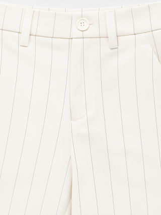 Maison Marlowe | High-Waisted Pinstripe Trousers – Wide-Leg Tailored Fit