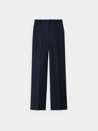 Maison Marlowe | High-Waisted Pinstripe Trousers – Wide-Leg Tailored Fit
