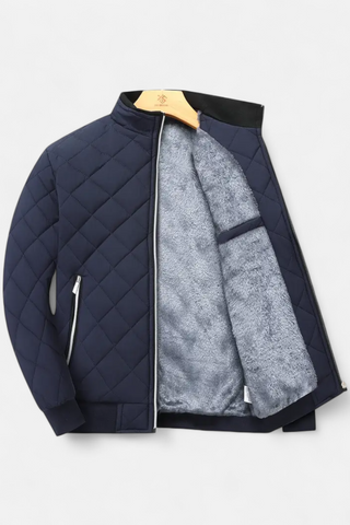 Maison Marlowe | Men’s Quilted Winter Jacket – Fleece-Lined Zip-Up