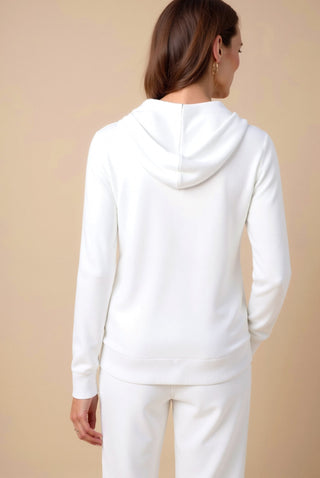 Maison Marlowe | Lightweight Zip-Up Hooded Cardigan – Smart Luxury Knitwear