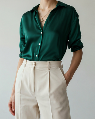Maison Marlowe | Women's Button-Up Shirt - Long Sleeve