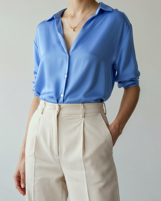Maison Marlowe | Women's Button-Up Shirt - Long Sleeve