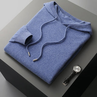 Maison Marlowe | Men’s Wool Knitted Hoodie – Classic Pullover Design