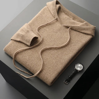Maison Marlowe | Men’s Wool Knitted Hoodie – Classic Pullover Design
