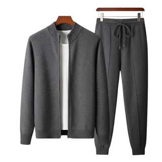 Maison Marlowe | Merino Wool Lounge Set – Cardigan & Drawstring Pants