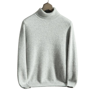 Maison Marlowe | Men’s Wool Turtleneck Sweater – Classic Knit Design