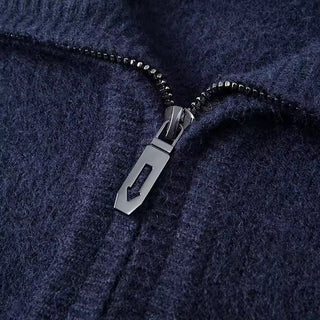 Maison Marlowe | Men’s Wool Knit Half-Zip Sweater – Polo Collar