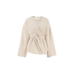 Maison Marlowe | Women's Belted Wrap Coat - Oversized Fit