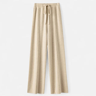 Maison Marlowe | Women's Wool Knit Wide-Leg Lounge Trousers
