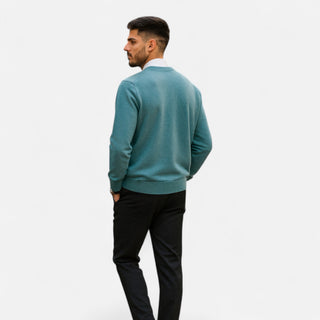 Maison Marlowe | Men’s Wool Blend Crewneck Sweater – Classic Lightweight Knit