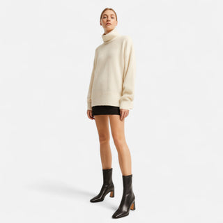 Maison Marlowe | Square Toe Ankle Boots with Thick Heel