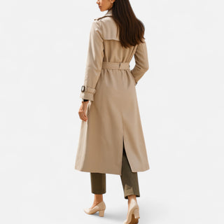 Maison Marlowe | Classic Double-Breasted Belted Trench Coat