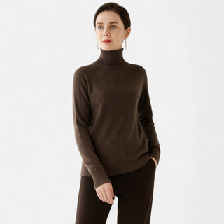 Maison Marlowe | Merino Wool Cashmere Mock-Neck Sweater