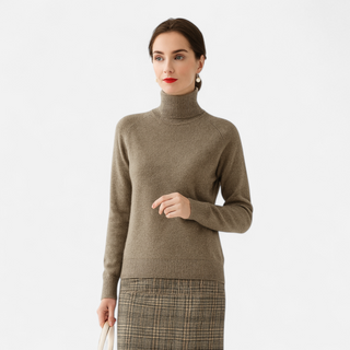 Maison Marlowe | Merino Wool Cashmere Mock-Neck Sweater