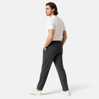 Maison Marlowe | Men’s Tailored Pleated Trousers – Smart Tapered Fit